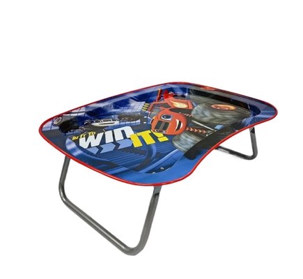 DADI Embossed Tinplate Metal Tin Tray Foldable Children's Tray With Legs Blue Pink