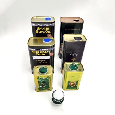 Buy DADI Food Grade Tinplate Rectangular Food Oil Tin Can Extra Virgin Olive Oil 1.6 Liter Storage online manufacture