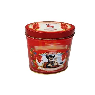 Buy DADI Customized Printed Candy Tin Box Oval Tin Can For Chocolates Environmentally Friendly online manufacture