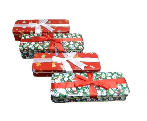 Buy DADI Metal Candy Tin Box Gift Box 235x92x52mm Rectangular Tin Cans with Ribbon online manufacture