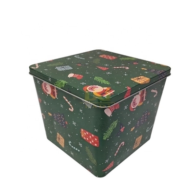 kaufen DADI Yuletide Weihnachtsfest Luftdichte Metall Süßigkeiten Blechdose Quadratisch 100x100x125mm online manufacture