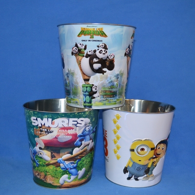 acheter DADI Seau à Pop-corn Conique en Métal 85oz 2,4L Boîtes en Tôle de Qualité Alimentaire 0,23mm-0,28mm online manufacture