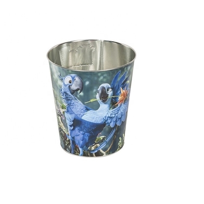 Buy DADI Chocolate Metal Popcorn Bucket 1 Gallon Small Popcorn Tins PMS Printed Tinplate Cans online manufacture