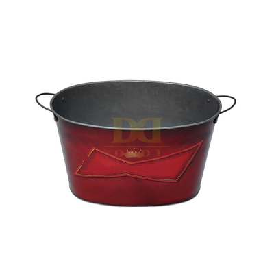 Buy DADI PMS Metal Drinks Cooler Bucket OEM ODM Galvanized Tinplate Metal Ice Bucket online manufacture