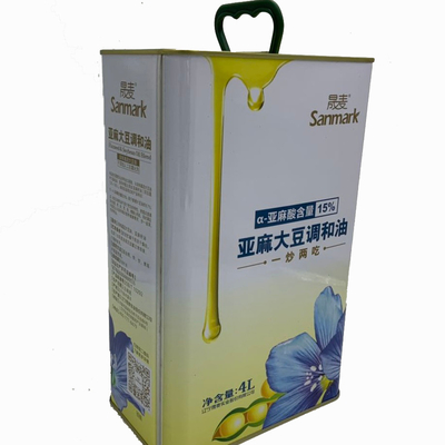 Mua Can thiếc hình chữ nhật 4L DADI an toàn thực phẩm, Can thiếc 4L để đựng dầu ăn, bao bì dầu ăn online manufacture