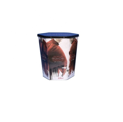 kaufen DADI Hexagonal Popcorn Factory Dosen 130oz Feiertagsdosen aus Blechdosen Metall Popcorn Eimer online manufacture
