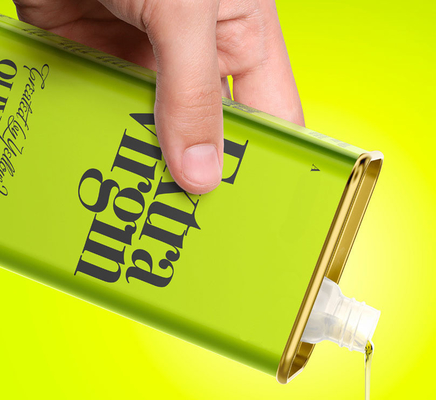 acheter DADI 1,25L récipient rectangulaire de super huile de qualité alimentaire étain avec bec en plastique importé 1L capacité huile d'olive alimentaire boîte online manufacture