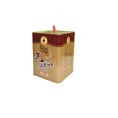 acheter DADI 10 litres carrés cuisson huile alimentaire boîte avec poignée en plastique pour l'huile d'olive et l'huile alimentaire carré en forme online manufacture