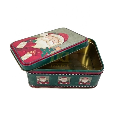 Buy DADI Reusable Xmas Biscuit Tin Box ISO9001 Snowflake Textured Cookie Storage Tins online manufacture