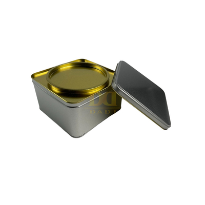 comprar DADI Contenedores de galletas de doble tapa herméticos de color metálico caja de lata de té hermética online manufacture