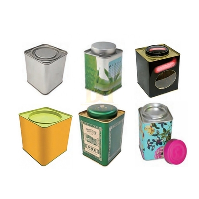 kaufen DADI Quadratische Teetinte Kiste Luftdichte Kekse Tin mit Feuchtigkeitsabsorber online manufacture