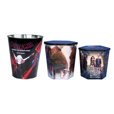 kaufen DADI Stackbares Popcorn-Eimer aus Metall Runder Tin Of Popcorn Einwand online manufacture