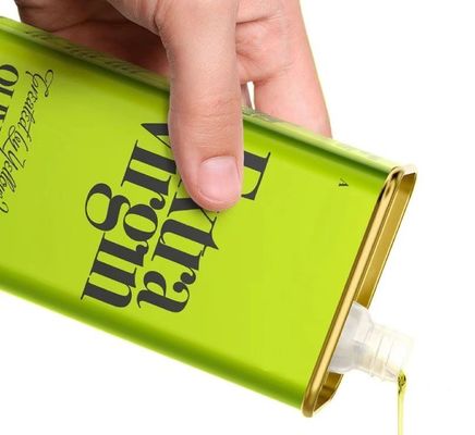 Buy Custom Printed 125ml 150ml 250ml Rectangular Food Grade Tin Can Container for Olive Sunflower Cooking Oil Storage online manufacture