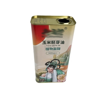 Buy DADI 50oz Corn Empty Oil Tin Can Cuboid Empty Olive Oil Tin Custom Food Oil Can online manufacture