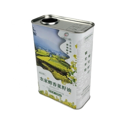 Buy DADI Rectangle Metal Olive Oil Container 250ml 500ml Coconut Food Oil Tin Can online manufacture