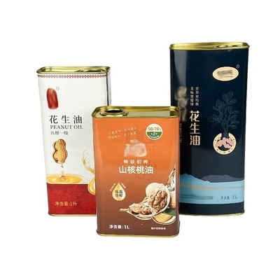 Buy DADI Food Oil Can OEM/ODM 3 Liter Olive Oil Tin Can Silkscreen Embossing Cooking Oil Tins online manufacture
