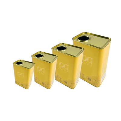 acheter DADI 1L-2L Boîtes d'étain métalliques vides Bouteille rectangulaire à bec en plastique, huile alimentaire peut supporter l'impression personnalisée online manufacture