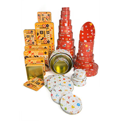 Beli Tema Metal Tin Box Set Square Round CONSUMER TEST TECH Sertifikasi Multifungsi Daur Ulang Toys Storage Can Box Packing online manufacture