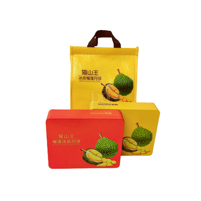 satın al Toptan Özel 275*190*63mm Durian Mooncake Paketleme Bisküvi Tatil Kutlamaları için Metal Teneke Kutusu Hediye Gıda Pasta Paketi online manufacture