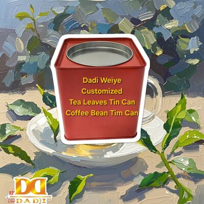 Buy 2025 Hot Sale Custom Printing Square Food Grade Tea Leaves Coffee Bean Tin Box with Lid online manufacture