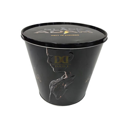 comprar Cubo de palomitas de maíz de cine de gran capacidad Almacenamiento de alimentos Capa de metal galvanizado de una sola capa Gloss Oil Internally Antirust Tin Bucket online manufacture