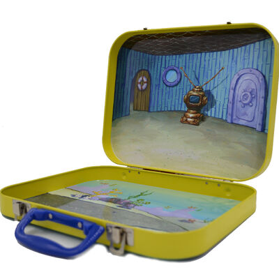 Buy DADI Customized Metal Tin Lunch Box with Handle Cartoon Printing Suitcase Box online manufacture