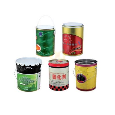comprar OEM personalizado 400ml 700ml 1L-20L latas metálicas circulares productos químicos lata de estaño vacía utilizada para aceite de motor velas de pintura pegamento de pasta aceite de palma online manufacture
