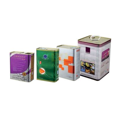 Buy 1L-18Liters 4.8 Gallons Large-capacity Square Rectangle Handle Paint Tank Container Welding Chemical Bucket Metal Print Package online manufacture