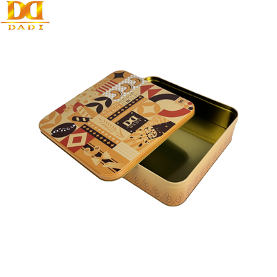 Beli Gaya Timur Tengah Custom Printed Food Grade Metal Tin Box for Luxury Dried Dates Pembungkusan Hadiah online manufacture