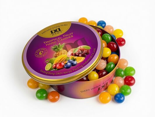 Buy DADI Tropical Fruit Hard Candies - Premium Round Metal Tin Gift Box with Assorted Fruit Flavors online manufacture