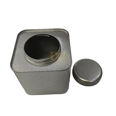 DADI  Metal Tea Tin Box Customization Square Empty Tea Tin Boxes Support OEM Printing